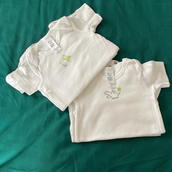 Lot of 5 short sleeved body suits for baby ( EU size 68, US 3-6 mo) - Picture 2 of 5